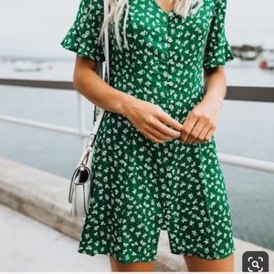VICI Floral Button Down Dress